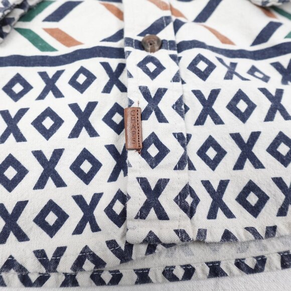 CHAPS Brushed Cotton Moose Shirt Men's XL Thick Chamois Collared Button Up - Picture 5 of 12